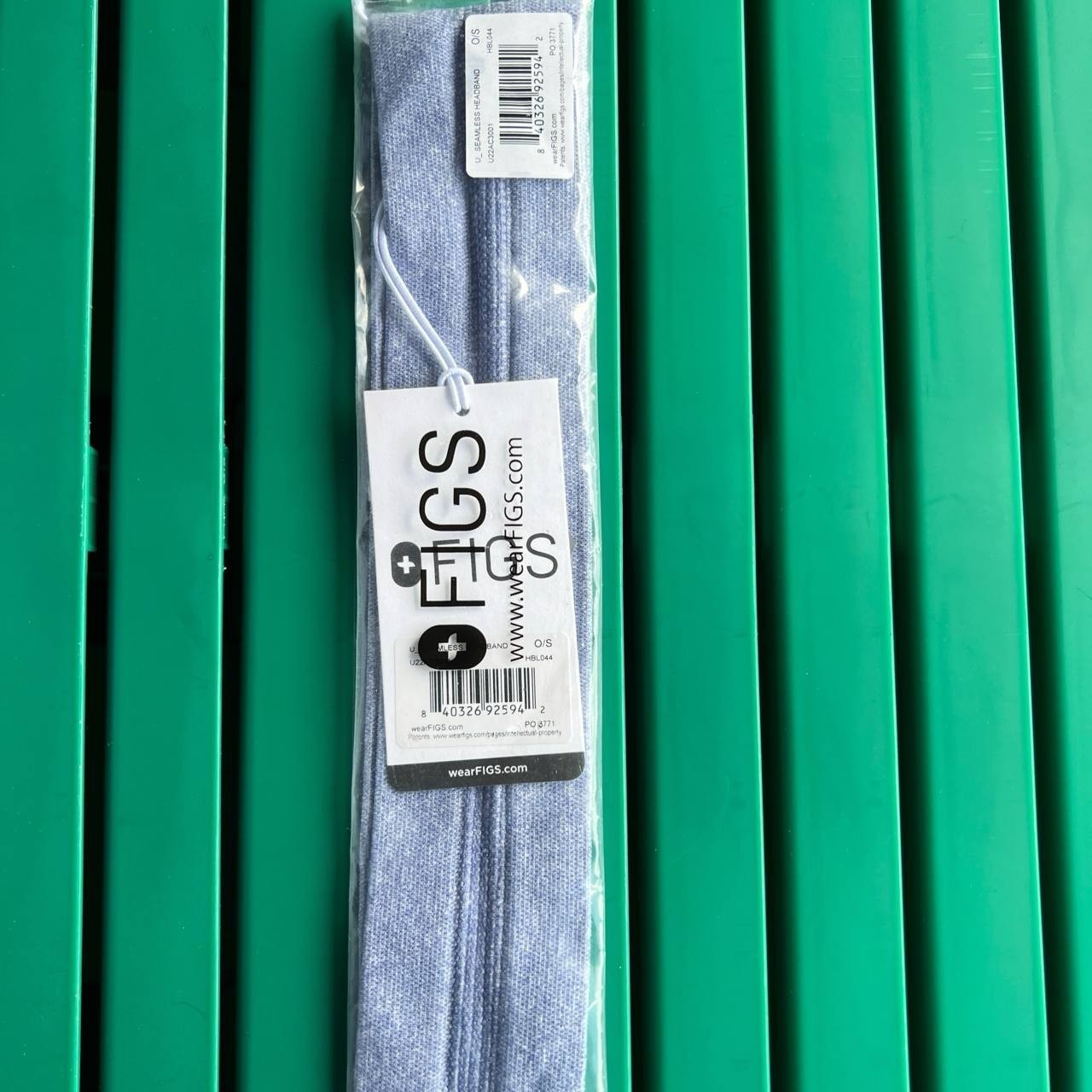 Figs Seamless Cotton Blue Headband Womens Hair Accessory For All Hair Types